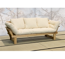 Divani futon con struttura in legno italiani