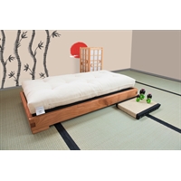 Lettino montessoriano artigianale per bambini - Akachan + Futon e Tatami inclusi