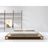 Letto giapponese in legno massiccio artigianale - Shiro Tami