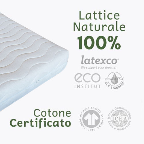 Materassi in Lattice naturale 100%